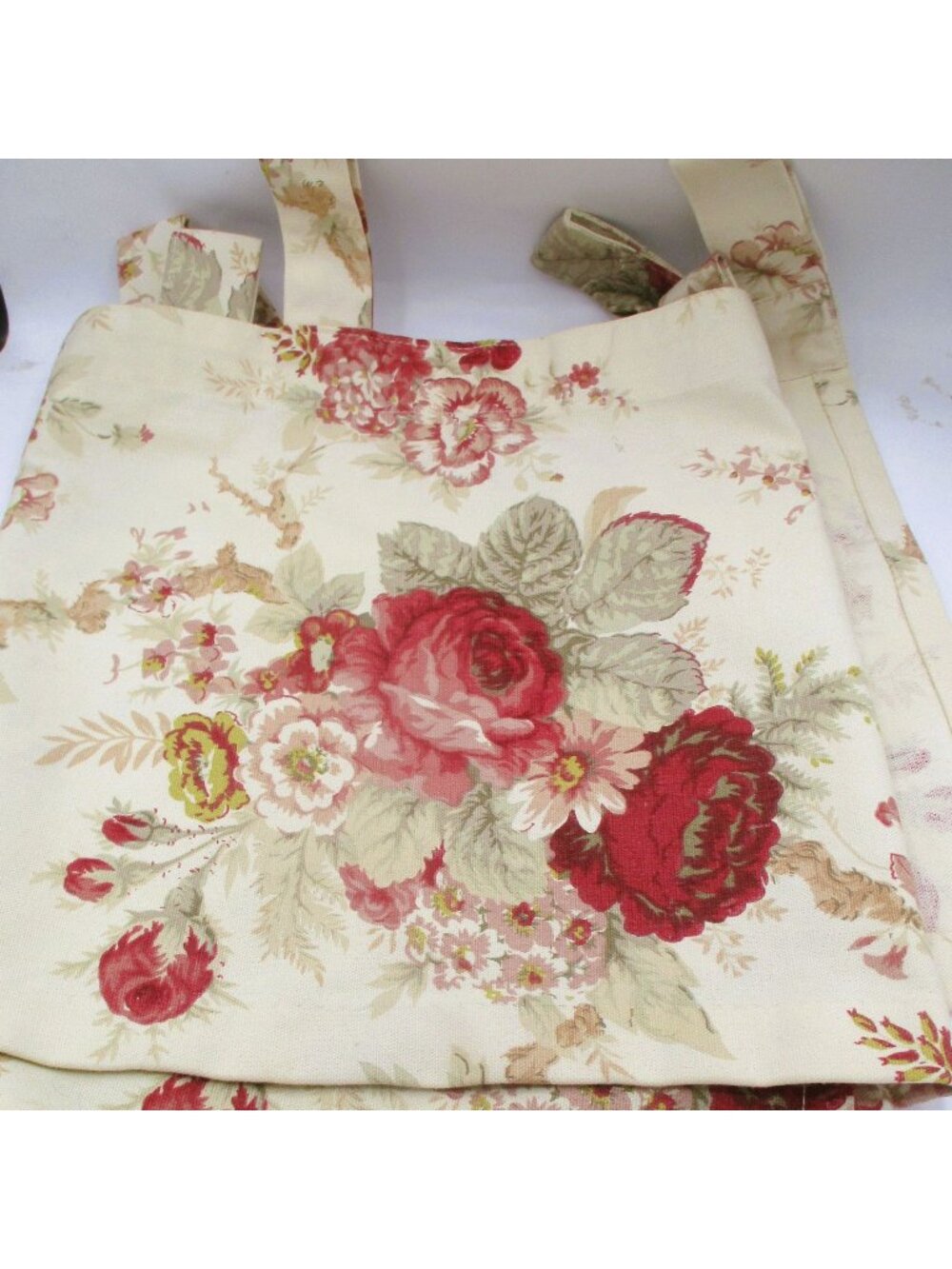 Waverly Garden Room Norfolk Rose Floral 60x16" Tab Valance